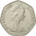Moneta, Gran Bretagna, Elizabeth II, 50 New Pence, 1969, BB+, Rame-nichel