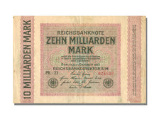 Germania, 10 Milliarden Mark, 1923, KM:117a, 1923-10-01, BB+