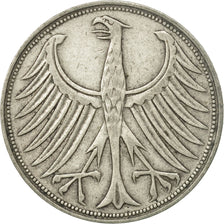 Coin, GERMANY - FEDERAL REPUBLIC, 5 Mark, 1951, Munich, EF(40-45), Silver