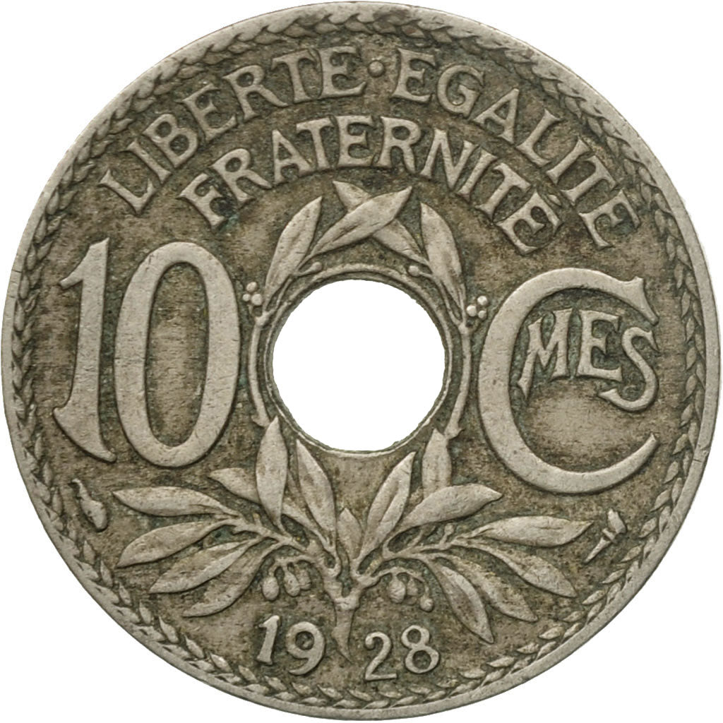 Monnaie, France, Lindauer, 10 Centimes, 1928, Paris, TB+, Copper-nickel, KM:866a