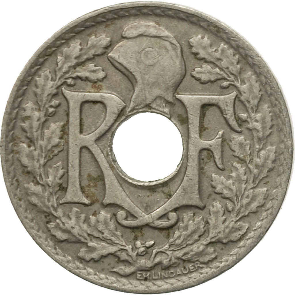 Coin, France, Lindauer, 5 Centimes, 1925, Paris, EF(40-45), Copper-nickel