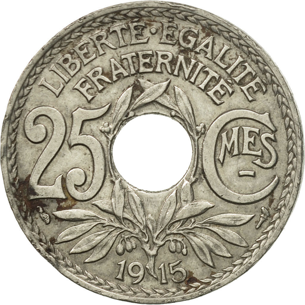 Coin, France, Lindauer, 25 Centimes, 1915, VF(20-25), Nickel, KM:867, Le