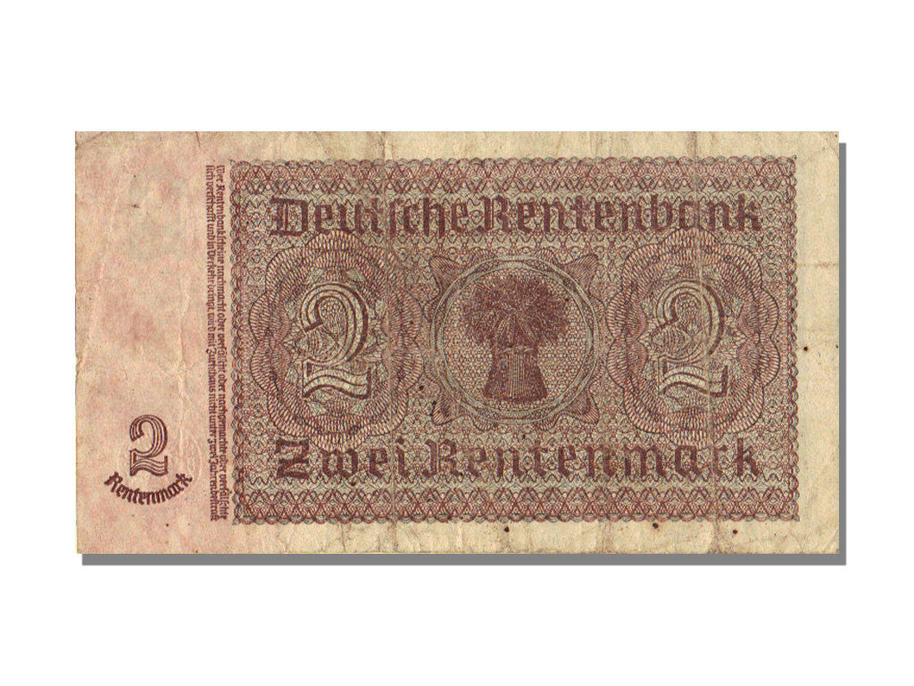 Banknote, Germany, 2 Rentenmark, 1937, 1937-01-30, KM:174b, VF(20-25)