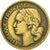 Moneda, Francia, Guiraud, 10 Francs, 1951, Paris, MBC, Aluminio - bronce