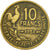 Coin, France, Guiraud, 10 Francs, 1951, Paris, EF(40-45), Aluminum-Bronze