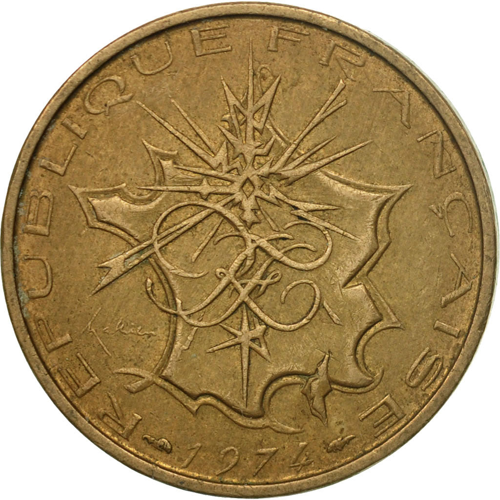 Coin, France, Mathieu, 10 Francs, 1974, Paris, VF(30-35), Nickel-brass, KM:940
