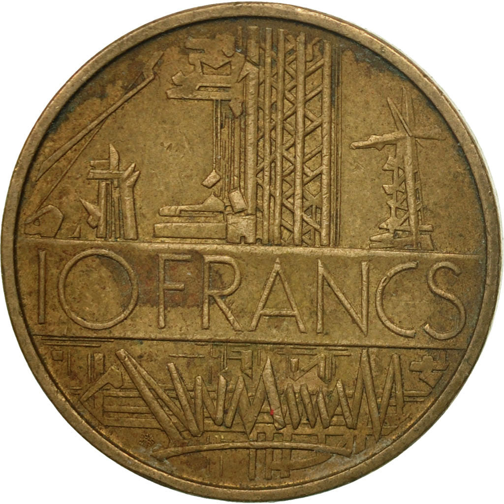 Coin, France, Mathieu, 10 Francs, 1974, Paris, VF(30-35), Nickel-brass, KM:940