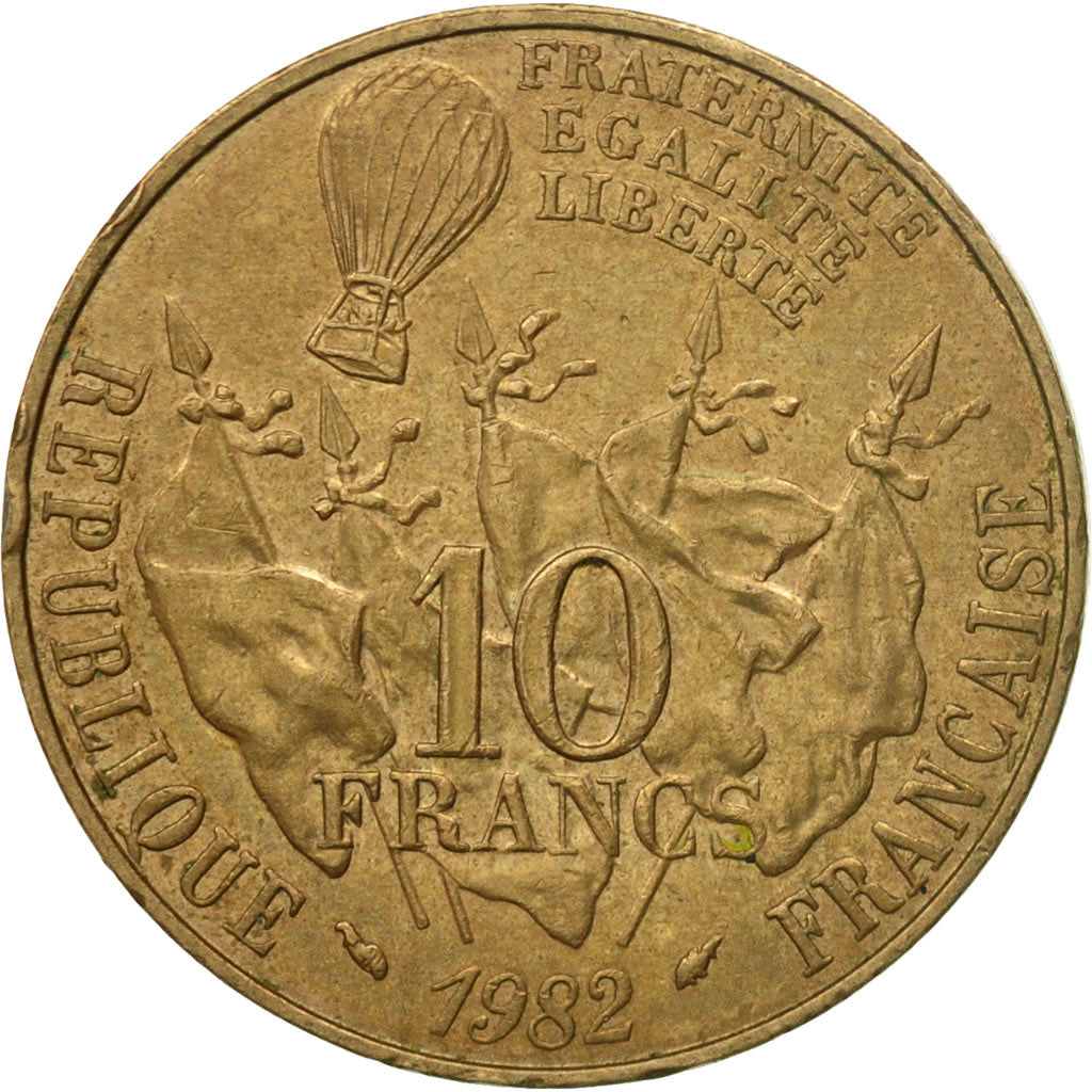 Monnaie, France, Mathieu, 10 Francs, 1982, Paris, TB+, Nickel-brass, KM:940
