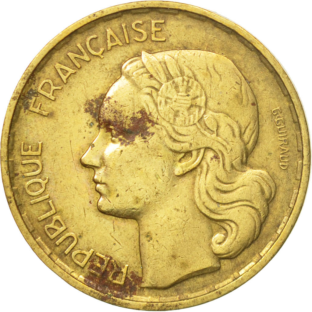 Münze, Frankreich, Guiraud, 20 Francs, 1952, Paris, S, Aluminum-Bronze