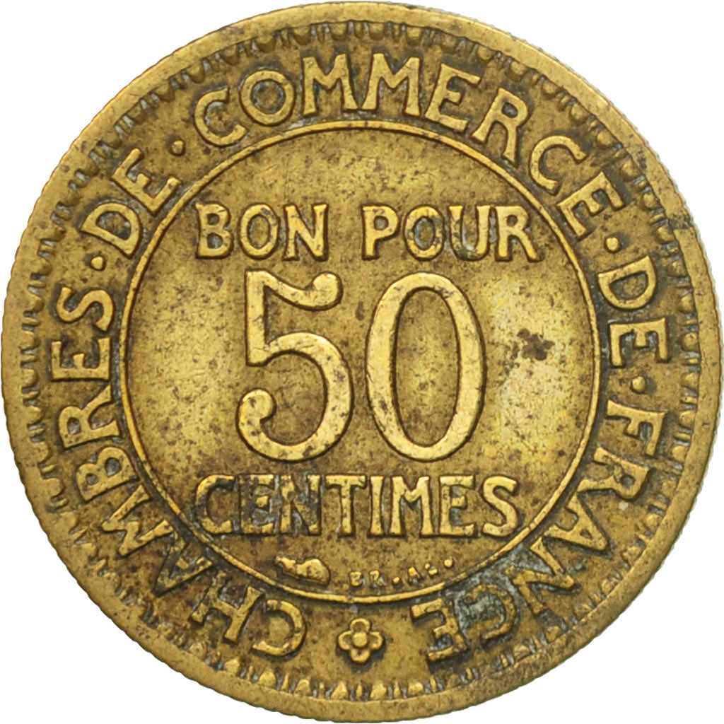 Münze, Frankreich, Chambre de commerce, 50 Centimes, 1922, Paris, S+