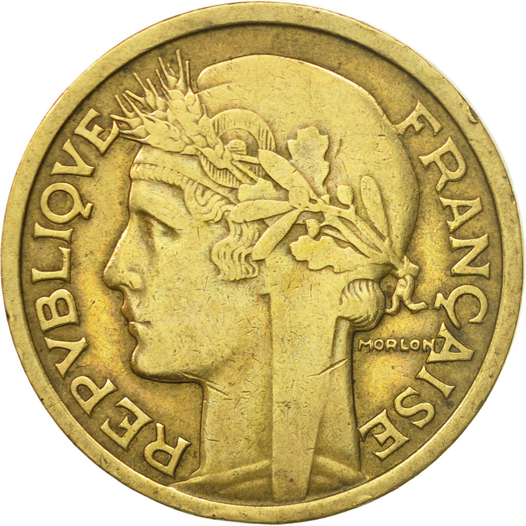 Coin, France, Morlon, 2 Francs, 1938, Paris, EF(40-45), Aluminum-Bronze, KM:886