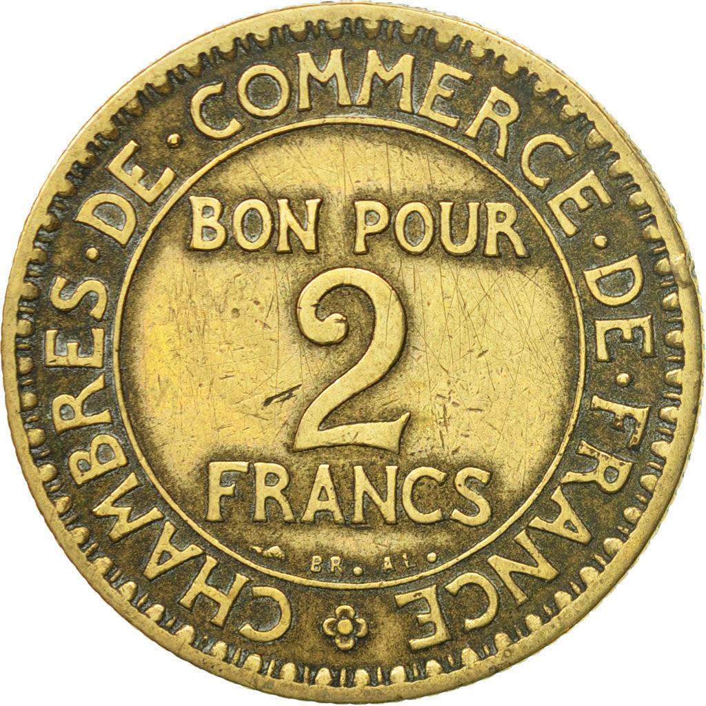 Monnaie, France, Chambre de commerce, 2 Francs, 1922, Paris, TTB