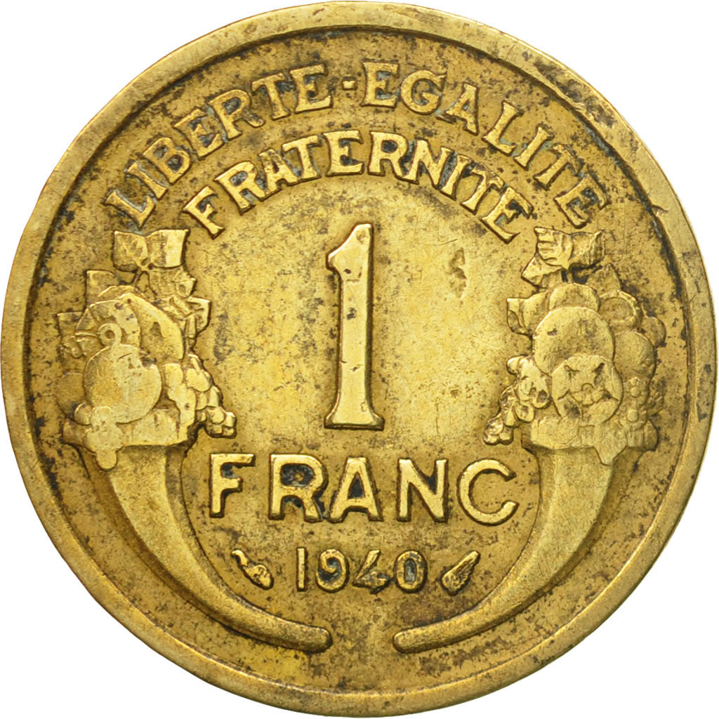 Münze, Frankreich, Morlon, Franc, 1940, Paris, S+, Aluminum-Bronze, KM:885, Le