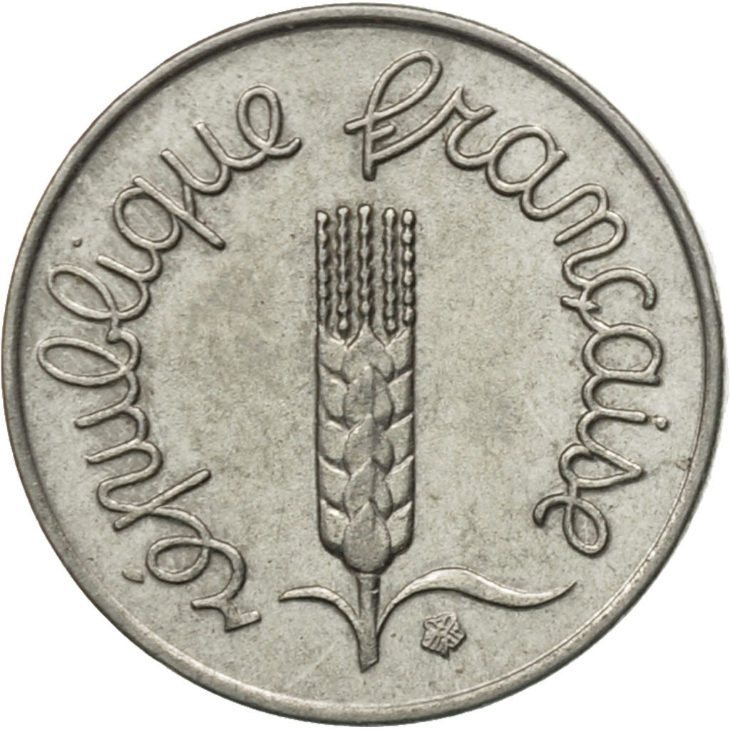 Moneda, Francia, Épi, Centime, 1968, Paris, MBC, Acero inoxidable, KM:928