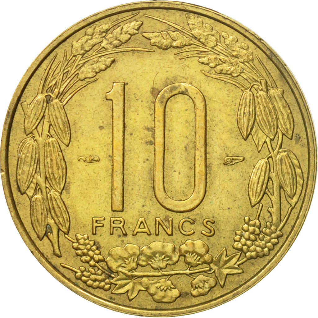 Coin, Cameroon, 10 Francs, 1958, Paris, VF(30-35), Aluminum-Bronze, KM:11