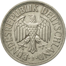 Coin, GERMANY - FEDERAL REPUBLIC, Mark, 1954, Hambourg, EF(40-45)