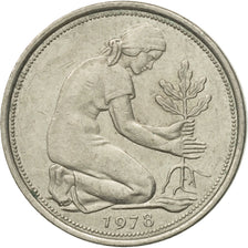 Monnaie, République fédérale allemande, 50 Pfennig, 1978, Hambourg, TTB