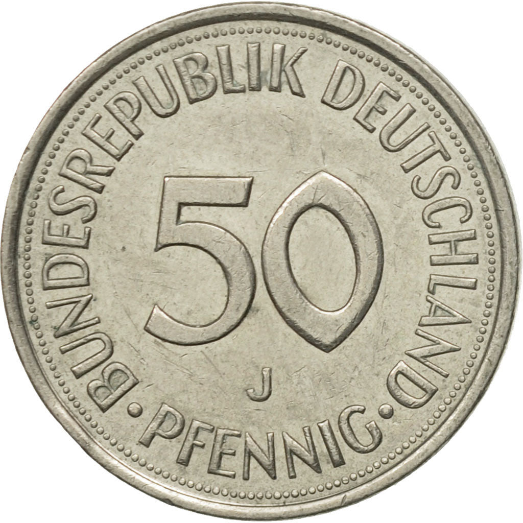 Monnaie, République fédérale allemande, 50 Pfennig, 1978, Hambourg, TTB