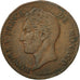Coin, Monaco, Honore V, 5 Centimes, Cinq, 1837, Monaco, VF(20-25), Copper