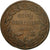 Coin, Monaco, Honore V, 5 Centimes, Cinq, 1837, Monaco, VF(20-25), Copper