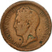 Coin, Monaco, Honore V, Decime, 1838, Monaco, VF(20-25), Copper, KM:97.1