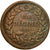 Moneta, Monaco, Honore V, Decime, 1838, Monaco, MB, Rame, KM:97.1