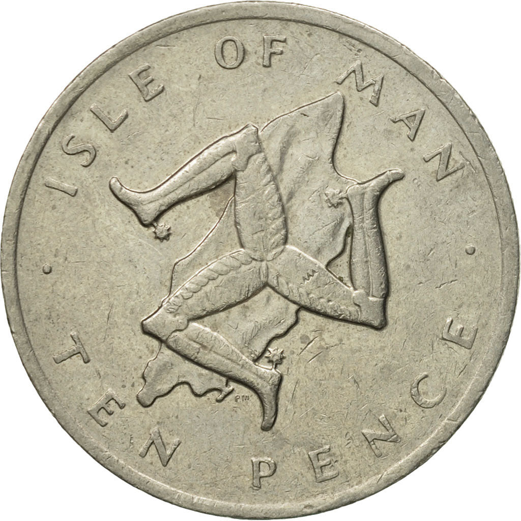 Monnaie, Isle of Man, Elizabeth II, 10 Pence, 1976, Pobjoy Mint, TTB