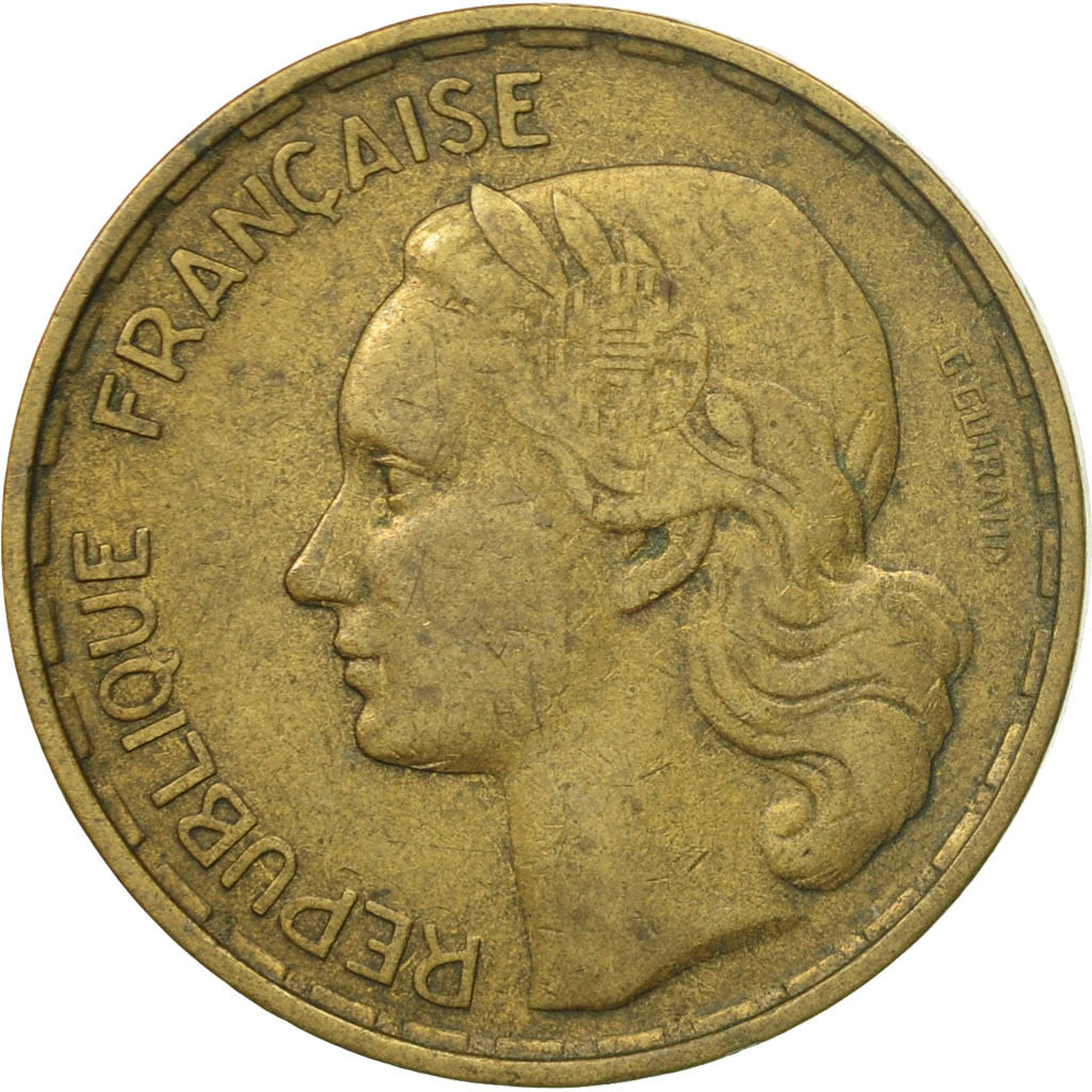 Coin, France, Guiraud, 50 Francs, 1952, Paris, VF(30-35), Aluminum-Bronze