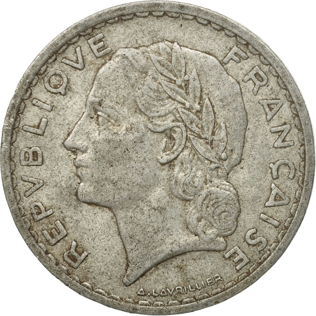 Monnaie, France, Lavrillier, 5 Francs, 1949, Paris, B+, Aluminium, KM:888b.1