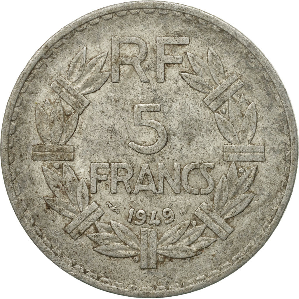 Monnaie, France, Lavrillier, 5 Francs, 1949, Paris, B+, Aluminium, KM:888b.1