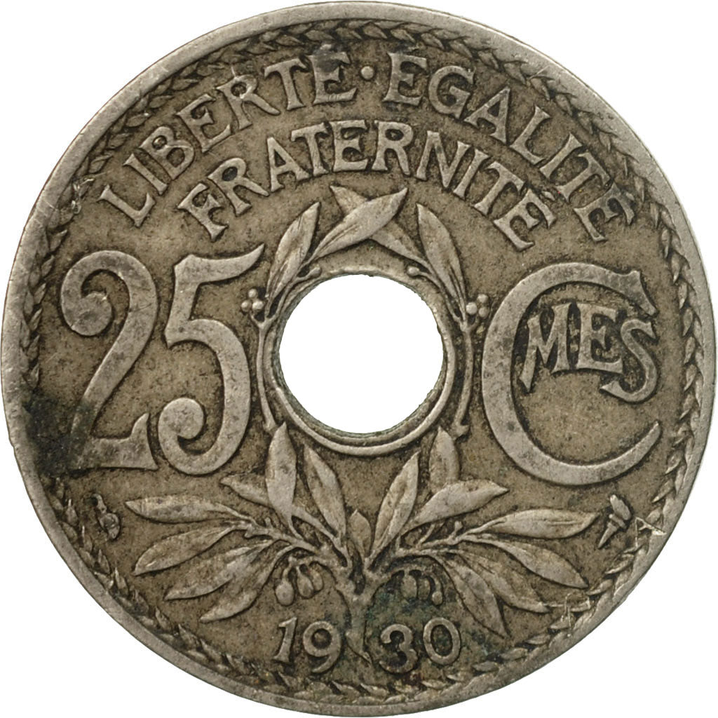 Münze, Frankreich, Lindauer, 25 Centimes, 1930, S, Copper-nickel, KM:867a