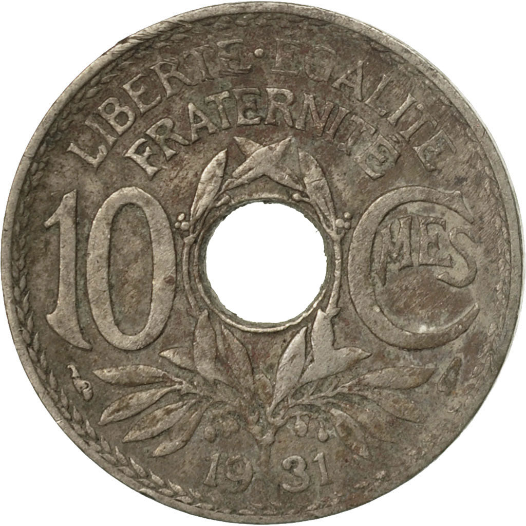 Coin, France, Lindauer, 10 Centimes, 1931, Paris, VF(20-25), Copper-nickel