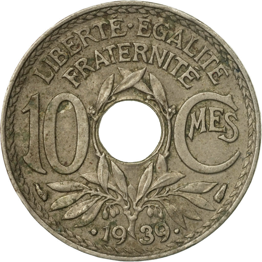 Coin, France, Lindauer, 10 Centimes, 1939, Paris, VF(20-25), Nickel-Bronze