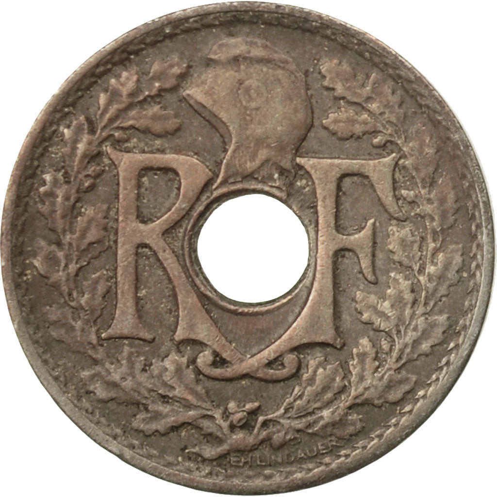 Coin, France, Lindauer, 5 Centimes, 1925, Paris, VF(20-25), Copper-nickel