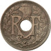 Coin, France, Lindauer, 5 Centimes, 1925, Paris, VF(20-25), Copper-nickel