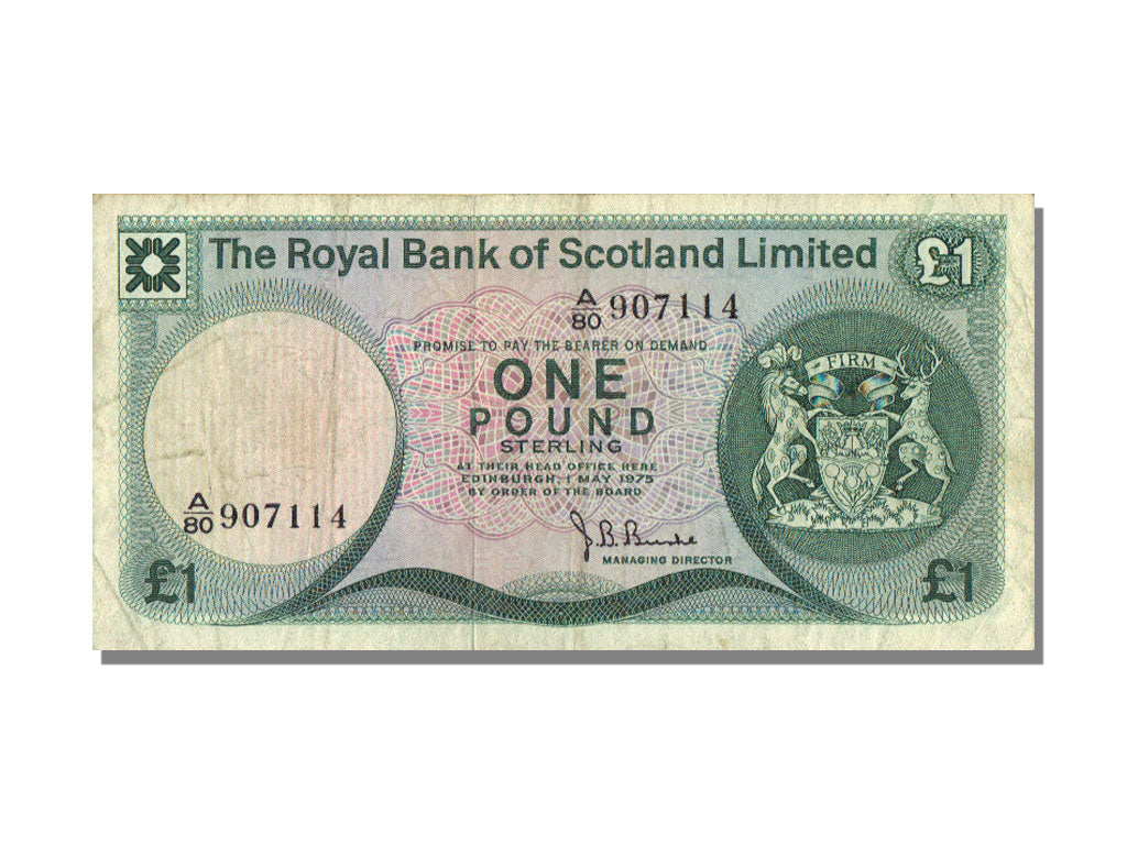Scotland, 1 Pound, 1975, 1975-05-01, EF(40-45), A/80