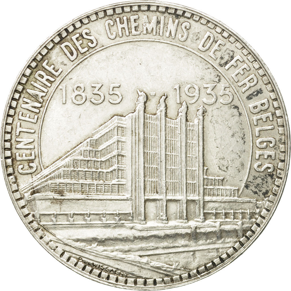Coin, Belgium, 50 Francs, 50 Frank, 1935, EF(40-45), Silver, KM:106.1