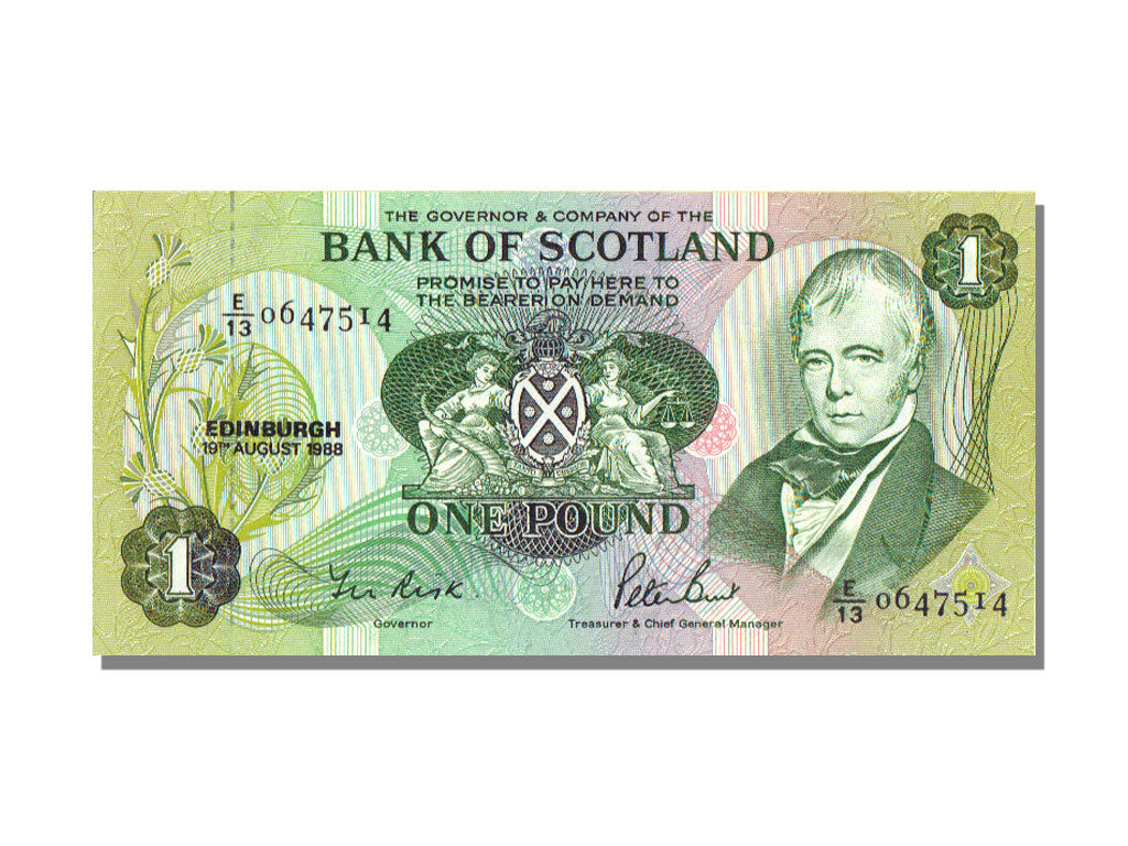 Banknote, Scotland, 1 Pound, 1988, 1988-08-19, UNC(65-70)