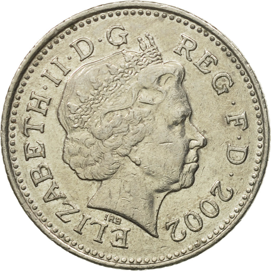 Coin, Great Britain, Elizabeth II, 10 Pence, 2002, AU(50-53), Copper-nickel