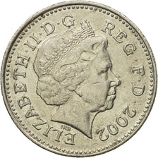 Coin, Great Britain, Elizabeth II, 10 Pence, 2002, AU(50-53), Copper-nickel