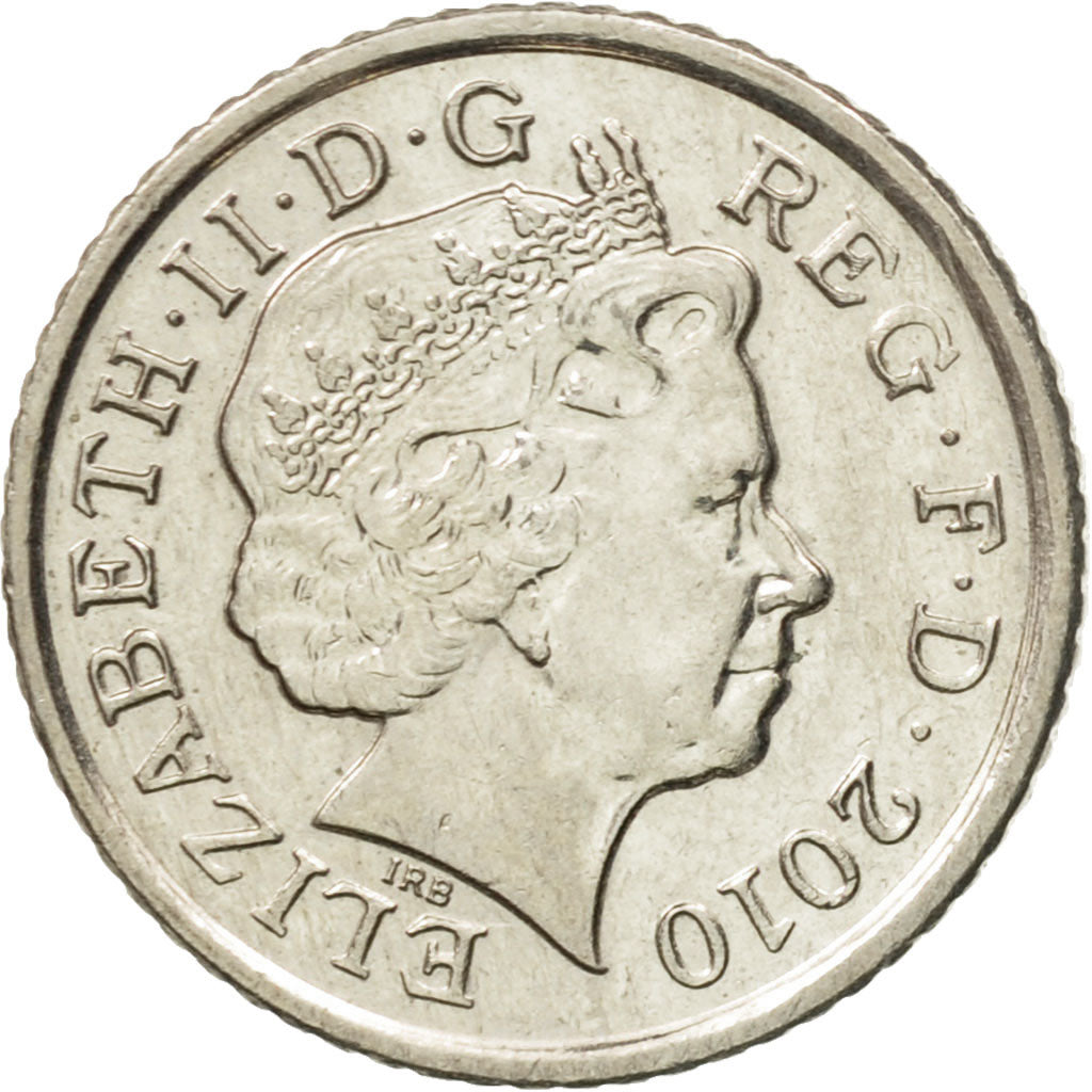 Coin, Great Britain, Elizabeth II, 5 Pence, 2010, AU(50-53), Copper-nickel