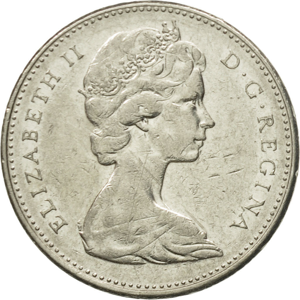 Coin, Canada, Elizabeth II, 5 Cents, 1977, Royal Canadian Mint, Ottawa