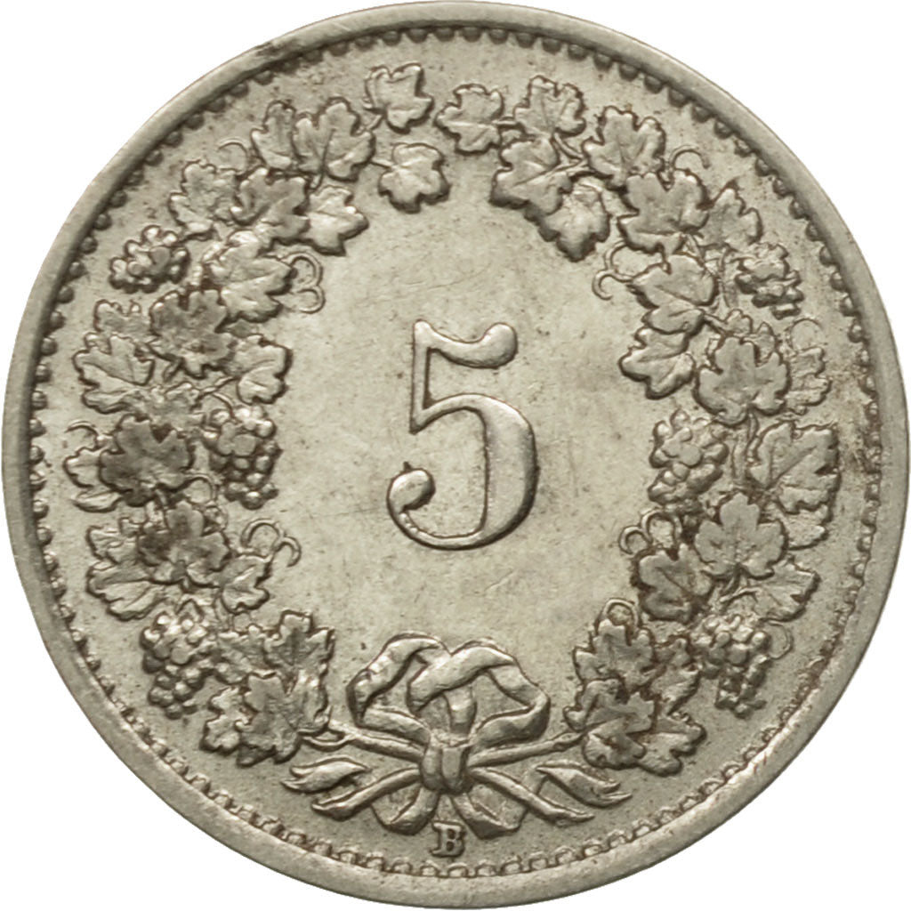 Coin, Switzerland, 5 Rappen, 1932, Bern, VF(30-35), Nickel, KM:26b