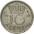 Moneta, Paesi Bassi, Juliana, 10 Cents, 1957, MB+, Nichel, KM:182