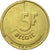 Moneta, Belgio, 5 Francs, 5 Frank, 1986, MB, Ottone o alluminio-bronzo, KM:164