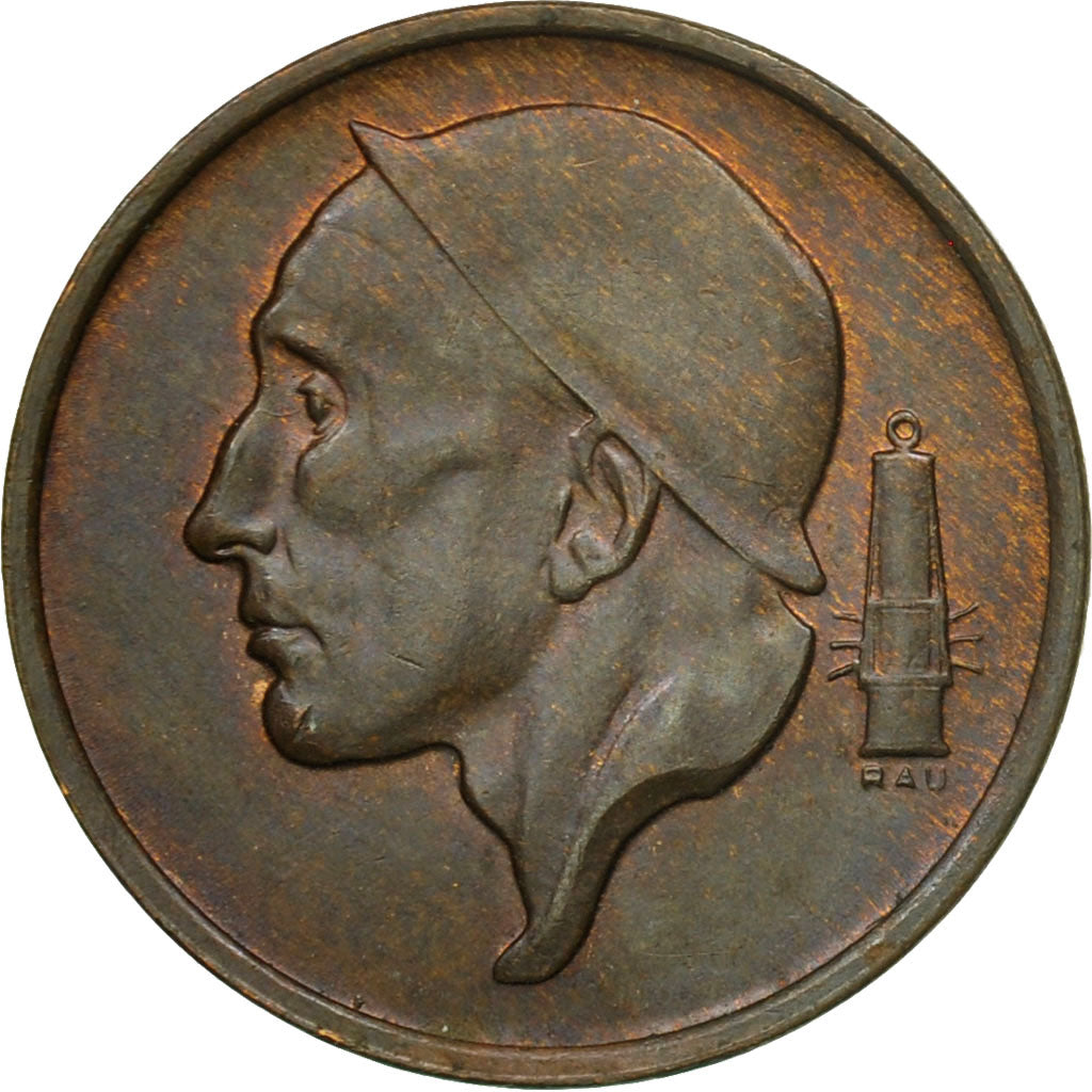 Monnaie, Belgique, Baudouin I, 50 Centimes, 1962, TB+, Bronze, KM:148.1