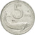 Moneta, Italia, 5 Lire, 1951, Rome, MB+, Alluminio, KM:92