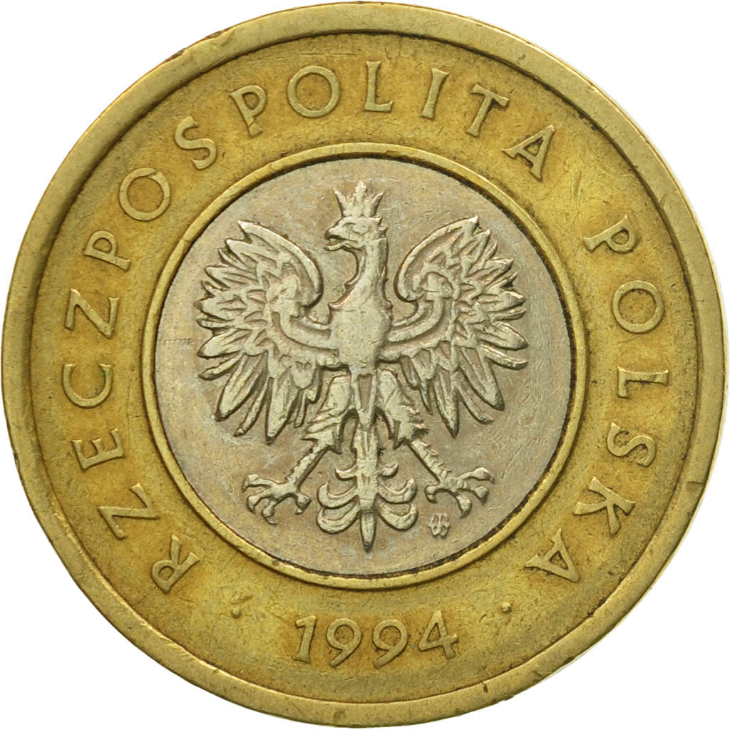 Coin, Poland, 2 Zlote, 1994, Warsaw, VF(30-35), Bi-Metallic, KM:283