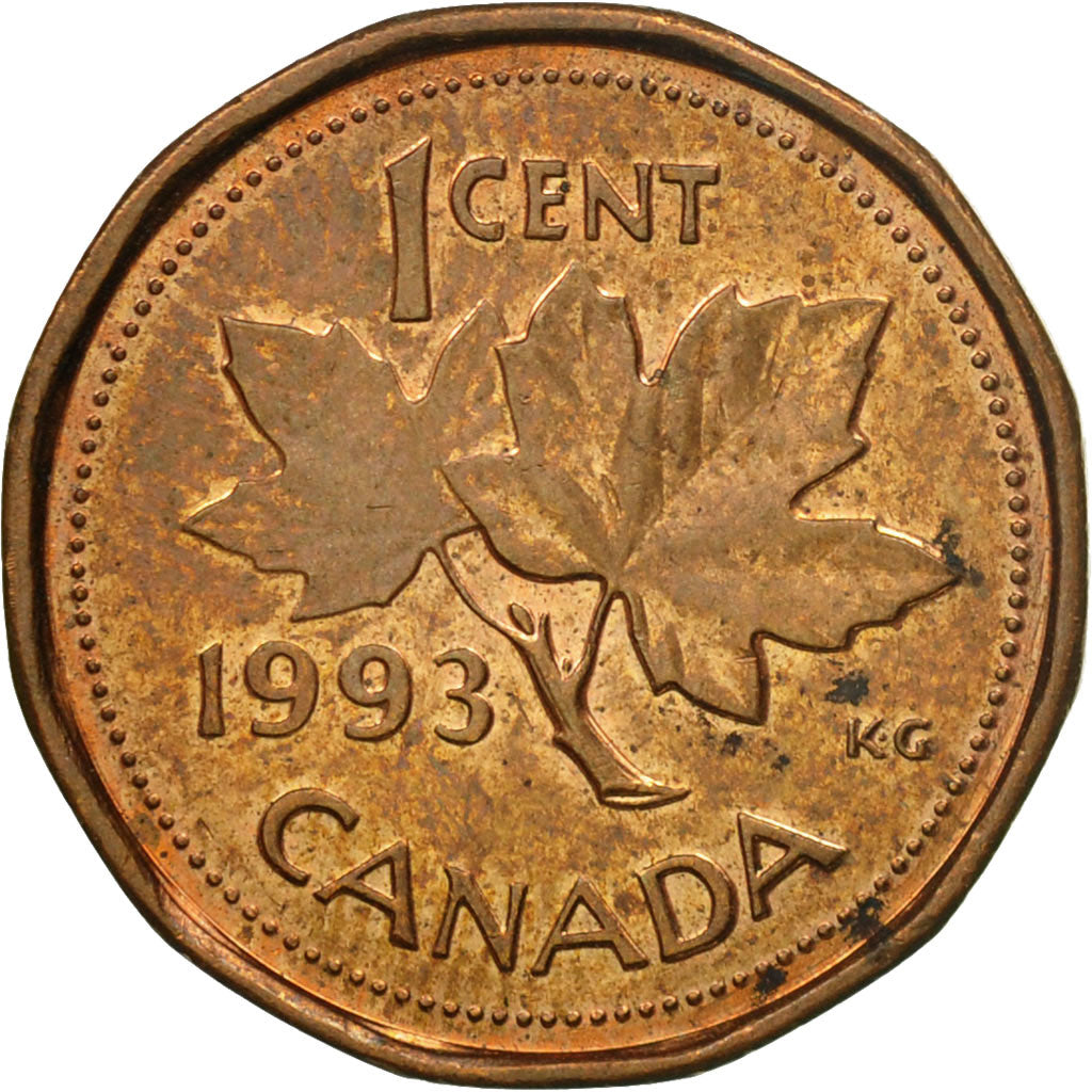 Coin, Canada, Elizabeth II, Cent, 1993, Royal Canadian Mint, Ottawa, VF(20-25)