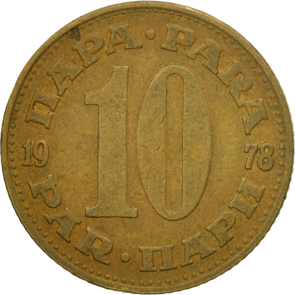 Moneta, Iugoslavia, 10 Para, 1978, MB+, Ottone, KM:44